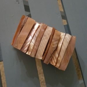 Island Gal shell bracelet (mauve)